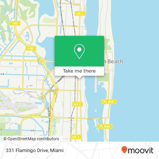 Mapa de 331 Flamingo Drive