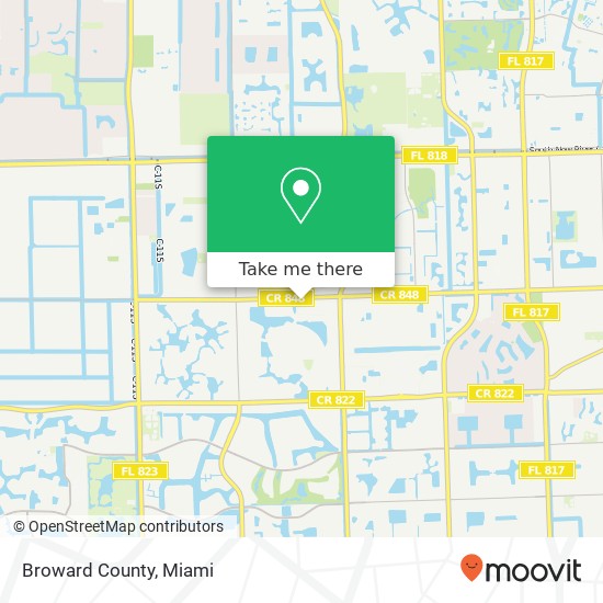 Broward County map