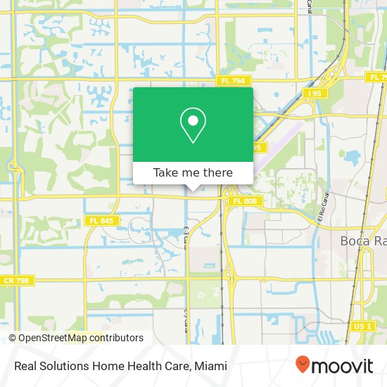 Mapa de Real Solutions Home Health Care