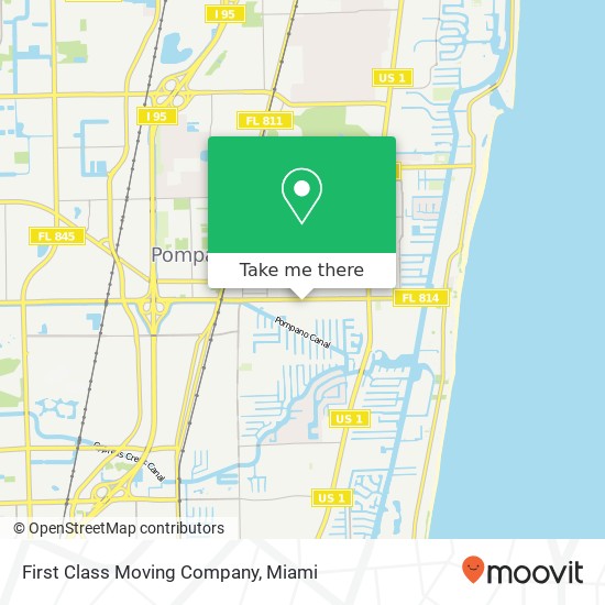 First Class Moving Company map