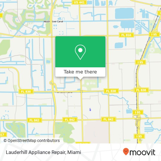 Mapa de Lauderhill Appliance Repair