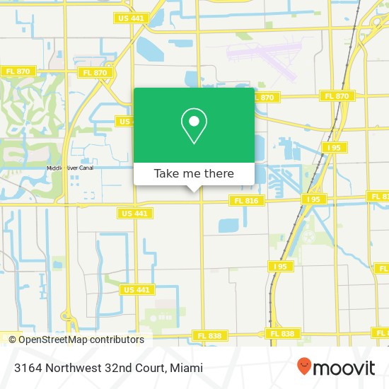 Mapa de 3164 Northwest 32nd Court