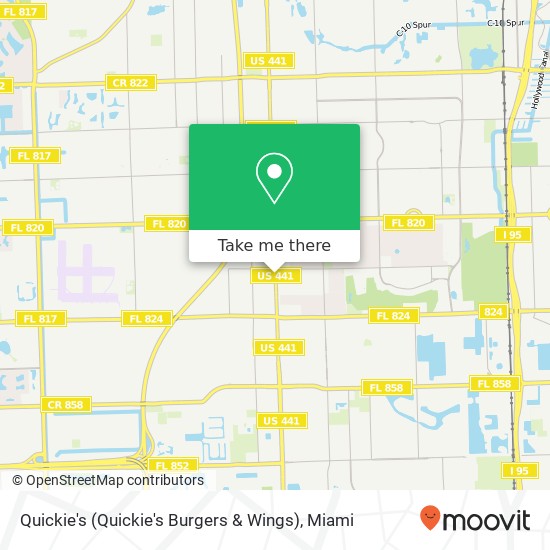Mapa de Quickie's (Quickie's Burgers & Wings)