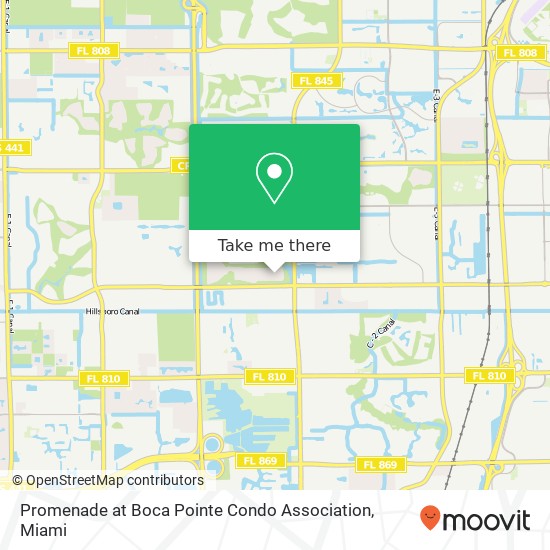 Promenade at Boca Pointe Condo Association map
