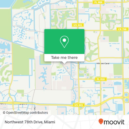 Northwest 78th Drive map