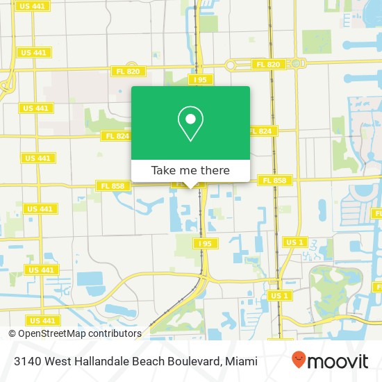 Mapa de 3140 West Hallandale Beach Boulevard