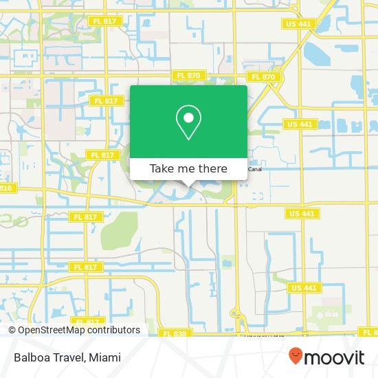 Balboa Travel map