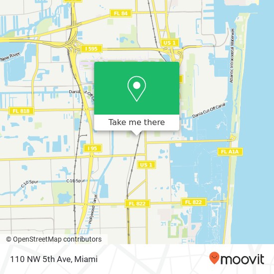 110 NW 5th Ave map