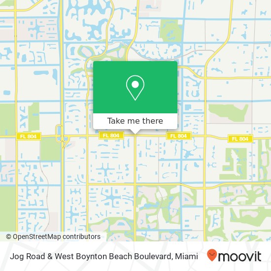 Jog Road & West Boynton Beach Boulevard map