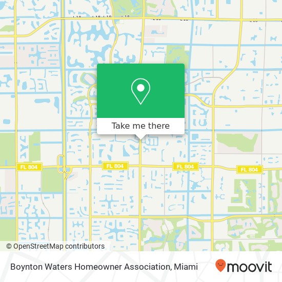 Mapa de Boynton Waters Homeowner Association