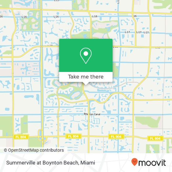 Mapa de Summerville at Boynton Beach