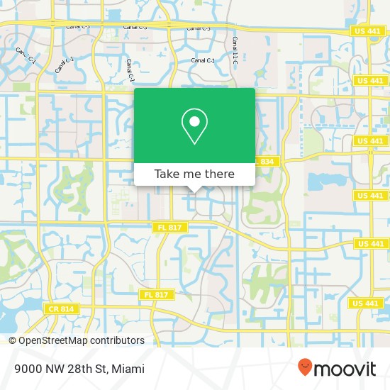 Mapa de 9000 NW 28th St