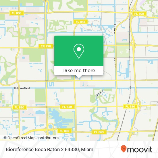 Mapa de Bioreference Boca Raton 2 F4330