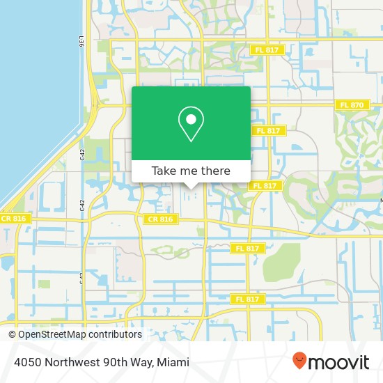 4050 Northwest 90th Way map