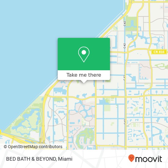 BED BATH & BEYOND map