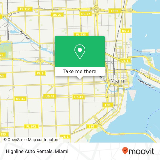 Mapa de Highline Auto Rentals