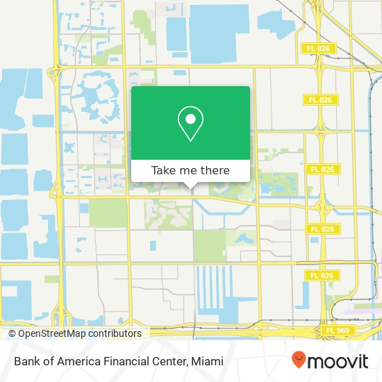 Bank of America Financial Center map