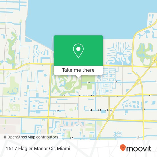 Mapa de 1617 Flagler Manor Cir