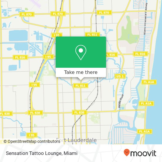 Sensation Tattoo Lounge map