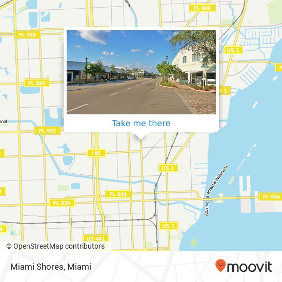 Mapa de Miami Shores