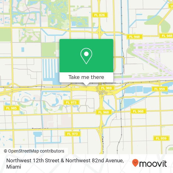 Mapa de Northwest 12th Street & Northwest 82nd Avenue
