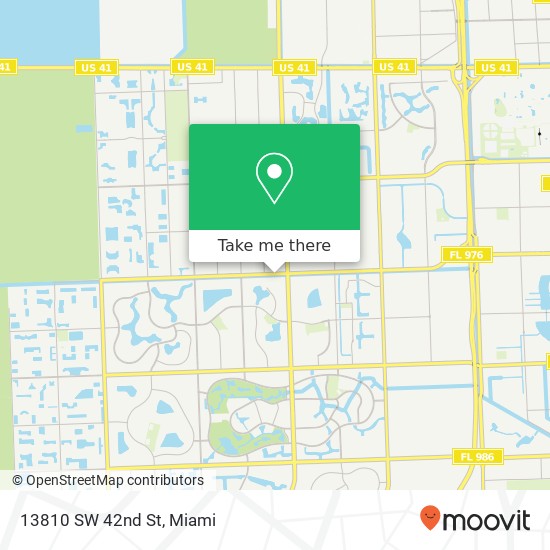 13810 SW 42nd St map