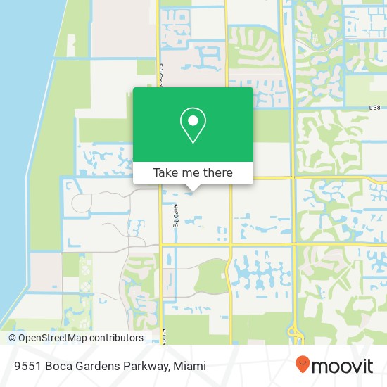 9551 Boca Gardens Parkway map