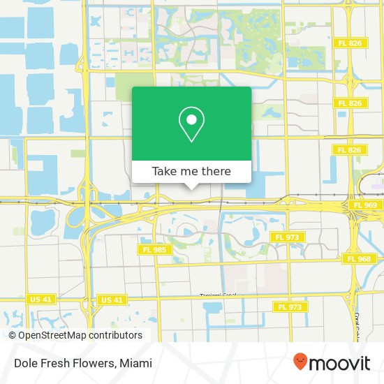 Dole Fresh Flowers map