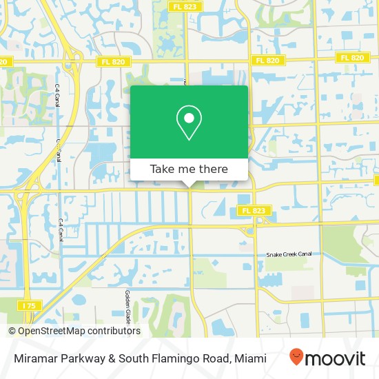 Mapa de Miramar Parkway & South Flamingo Road