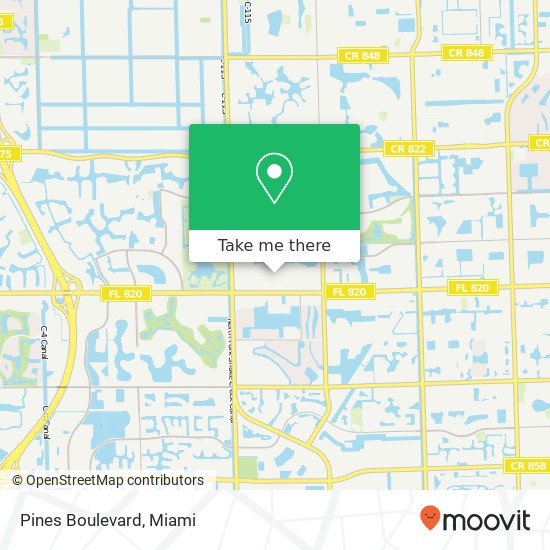 Mapa de Pines Boulevard