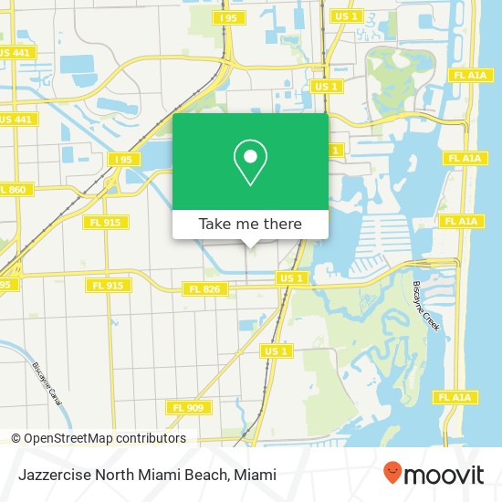 Jazzercise North Miami Beach map