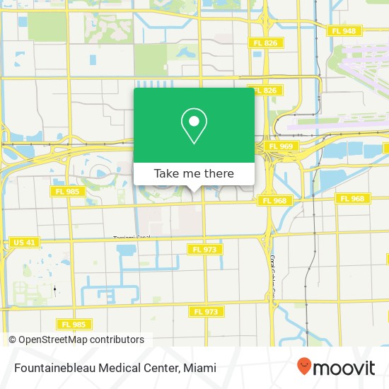 Mapa de Fountainebleau Medical Center