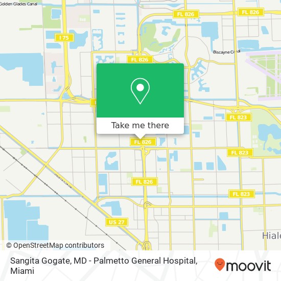 Mapa de Sangita Gogate, MD - Palmetto General Hospital
