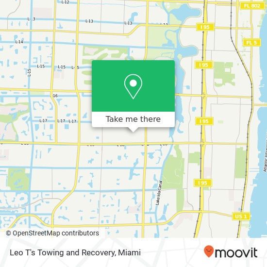 Mapa de Leo T's Towing and Recovery