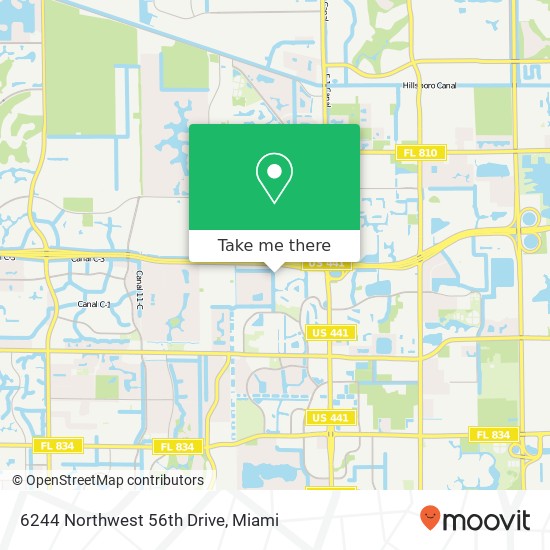 Mapa de 6244 Northwest 56th Drive