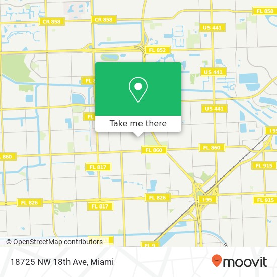 18725 NW 18th Ave map