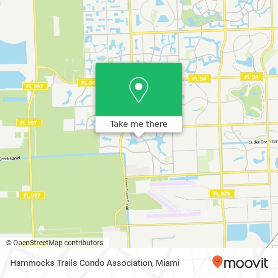 Mapa de Hammocks Trails Condo Association