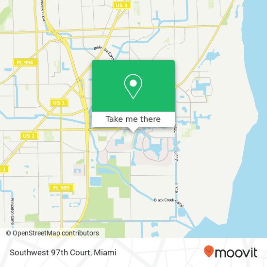 Mapa de Southwest 97th Court