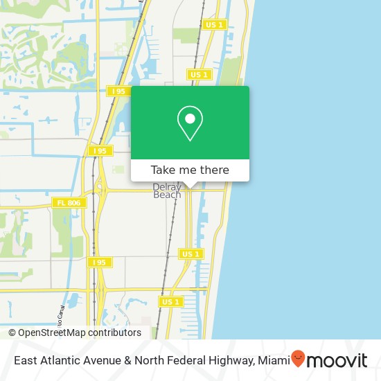 East Atlantic Avenue & North Federal Highway map