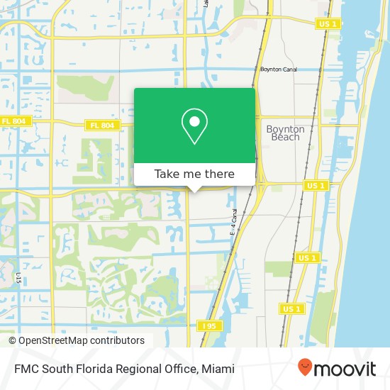 Mapa de FMC South Florida Regional Office