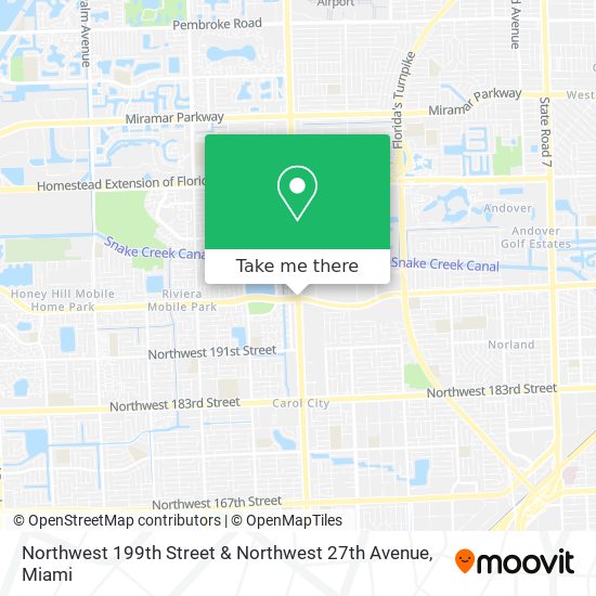 Mapa de Northwest 199th Street & Northwest 27th Avenue