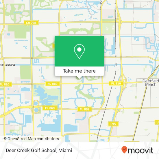 Deer Creek Golf School map