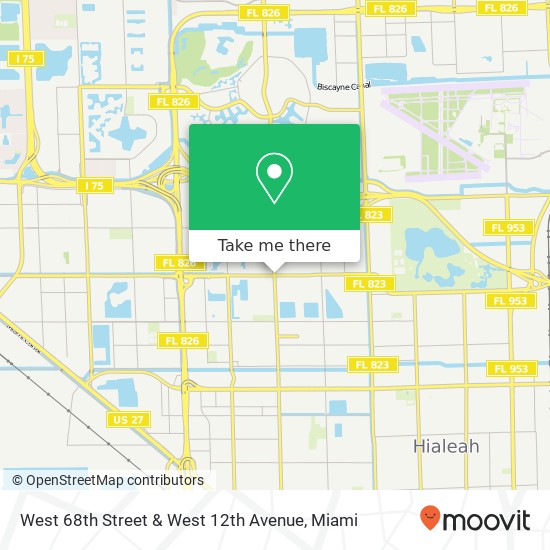 West 68th Street & West 12th Avenue map