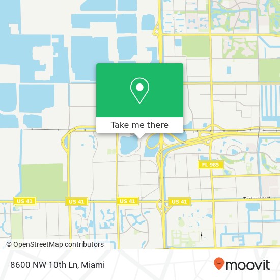 8600 NW 10th Ln map