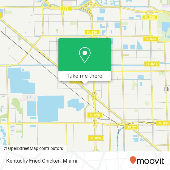 Mapa de Kentucky Fried Chicken