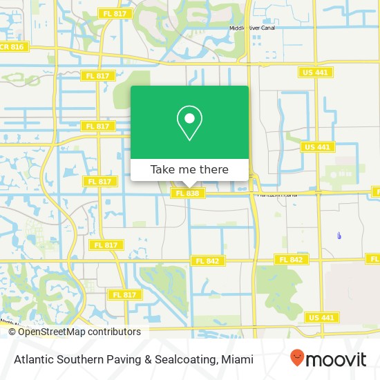 Mapa de Atlantic Southern Paving & Sealcoating