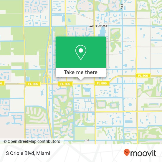 Mapa de S Oriole Blvd