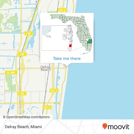 Mapa de Delray Beach