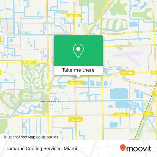 Tamarac Cooling Services map