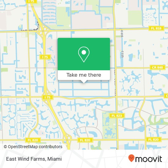 East Wind Farms map